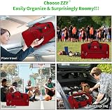 ZZY Gym Duffle Bag 40L Duffle with Shoulder Strap Red Sports Holdall view 6