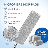 SqueezyPeasy Premium Flat Mop and Bucket Set 3 Chamber Water Separator view 8