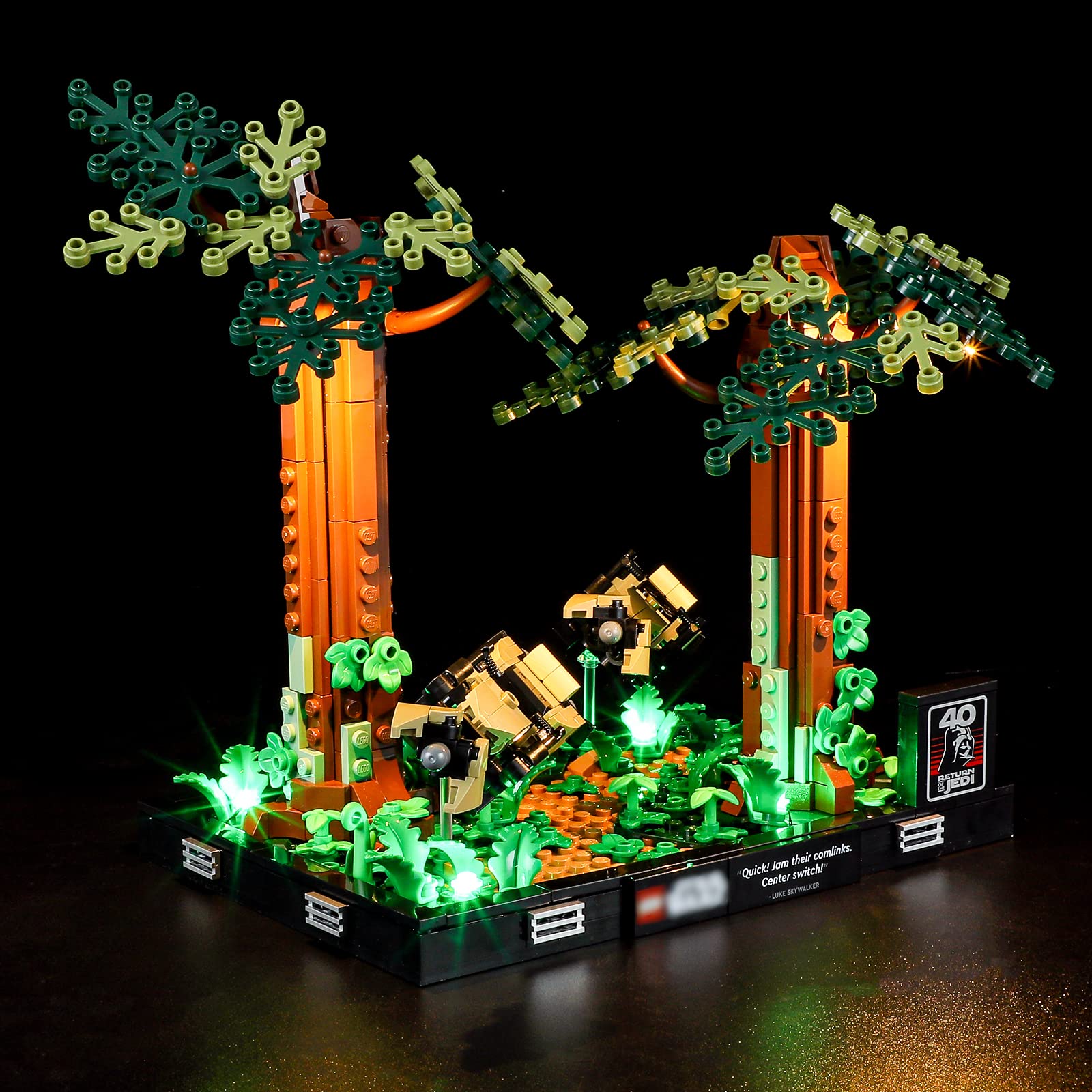 YEABRICKS LED Light for Lego-75353 Star Wars Endor Speeder Chase Diorama Building Blocks Model (Lego Set NOT Included)