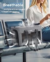 pecute Cat Carrier Airline Approved Extra Stable Handbag Grey view 5