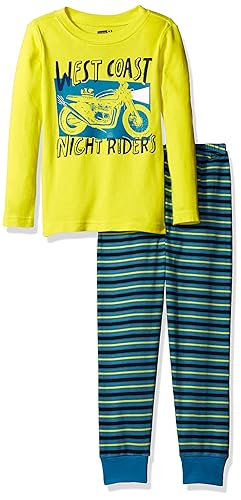 Crazy Boys' Big Boys' Moto Tight-Fit Sleepwear, Multi, 10 in