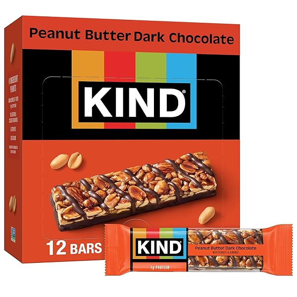 KIND HEALTHY SNACKS BARS, PEANUT BUTTER DARK CHOCOLATE,...