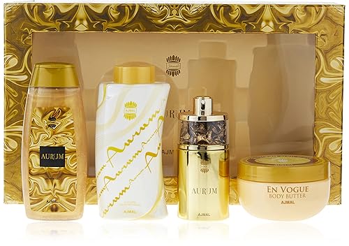Ajmal Aurum EDP Spray, Body Butter, Shower Gel