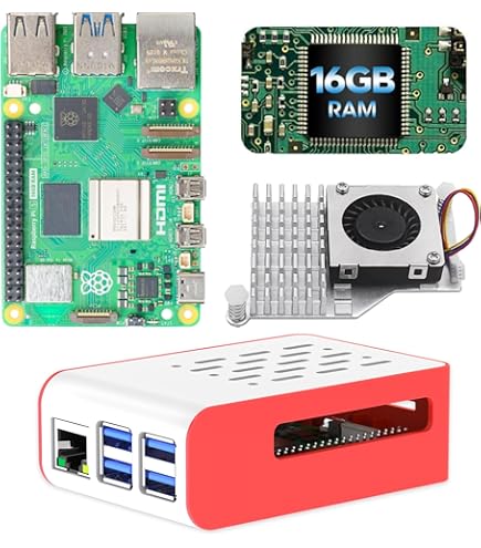 Amazon.com: PI5-16GB Kit for Raspberry Pi 5 16GB, with 10.1inch