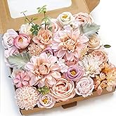 WEIERYUE Pink Artificial Flowers Combo Box Wedding Decor,Fake Flowers,Flowers for Decoration,Silk Flowers for Home Decor Indoor,Cake Flowers,Faux Flowers for Crafts