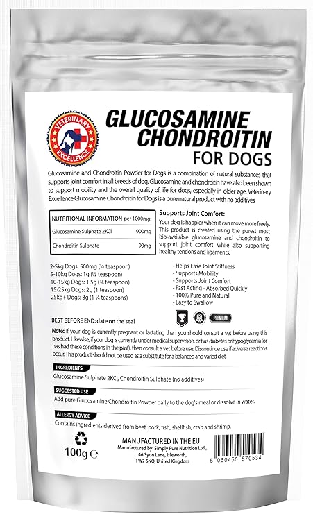 Glucosamine Chondroitin For Dogs Amazon Co Uk Pet Supplies
