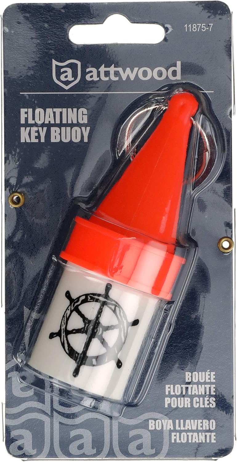 Attwood 11875-7 Floating Key Buoy Key Chain: Sports & Outdoors