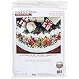 Dimensions Counted Cross Stitch Tree Skirt Kit, Holiday Harmony, 11 Count White Aida, 45''
