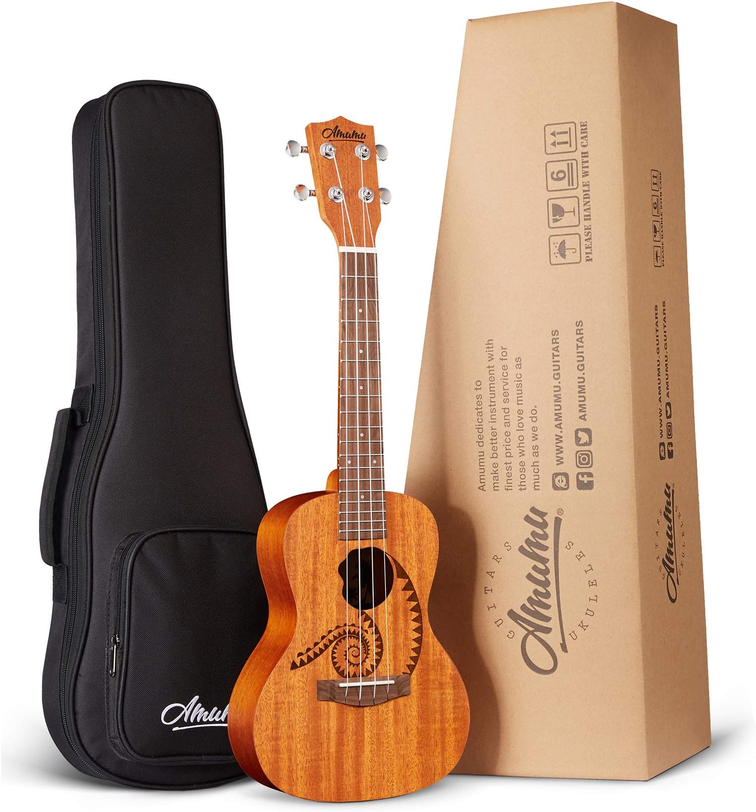 Amumu NTLUS-C Nautilus (Patended) Mahogany Concert Ukulele