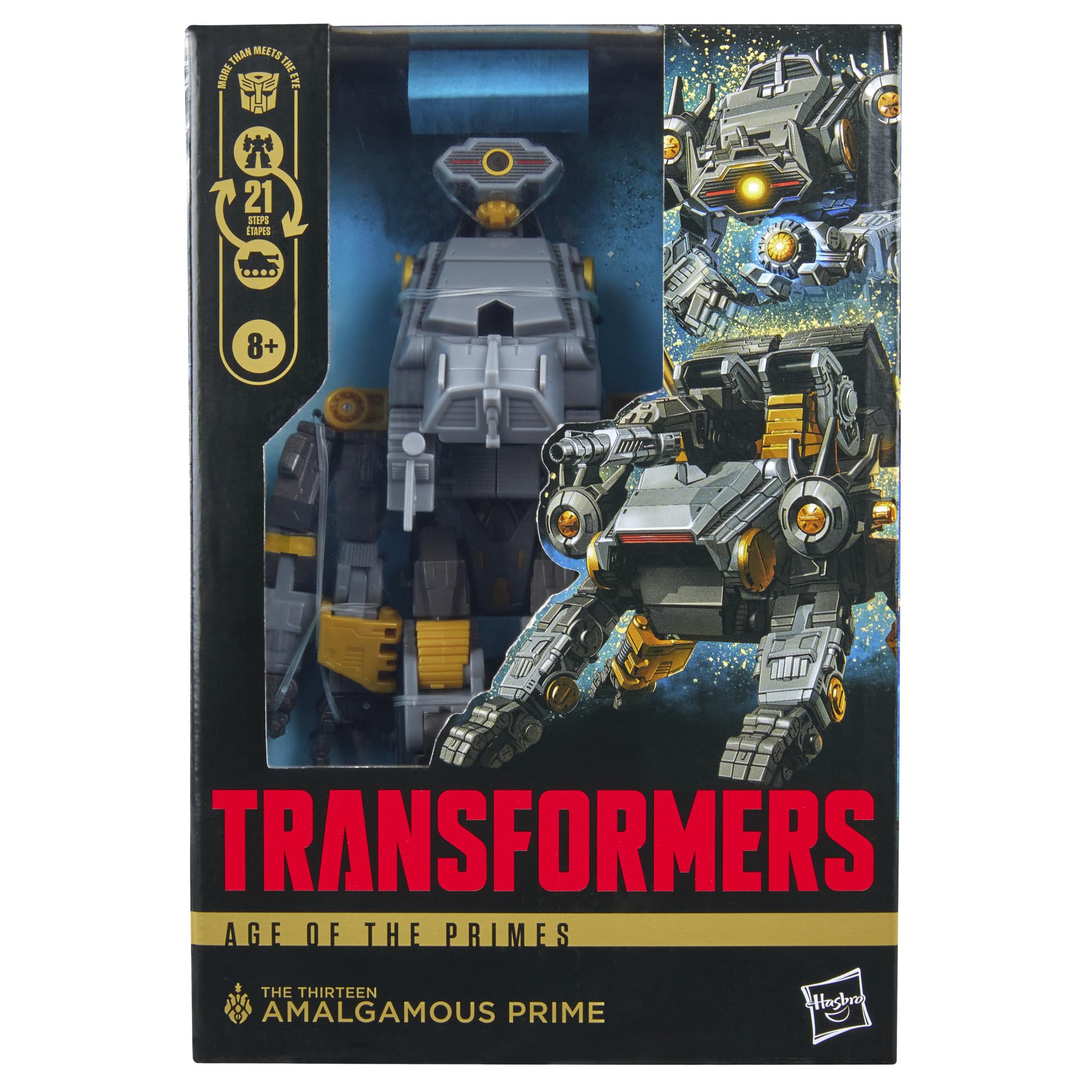 TRANSFORMERS Age of The Primes The Thirteen Amalgamous Prime, Voyager Class 5.5-Inch Converting Action Figure, Robot Toys for Ages 8+