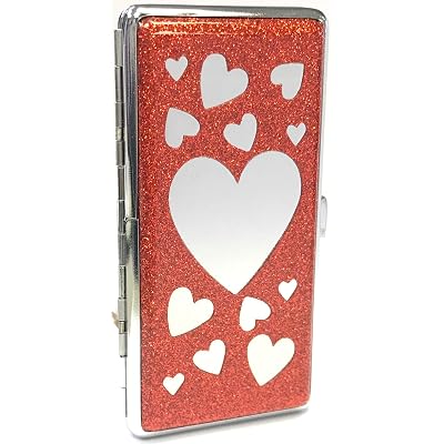 cigarette case glitter Plastic Case, Sparkling Purple Print Stylish Cigarette Holder for Men and Women Portable Cigarette : Health & Household 6cm x 9.1cm x 2.8cm/2.36 x 3.58 x 0.79 (Approx.) Notes Eclipse Pink Glitter 120's Crush