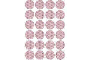 WINECRAFT 24 Count - 1" Round Adhesive Match Striker Paper Stickers | 1 inch Circle Replacement Stryker Stricker for Safety Matches | Peel & Stick Flint Lighter Dot Pad (24 Pack)