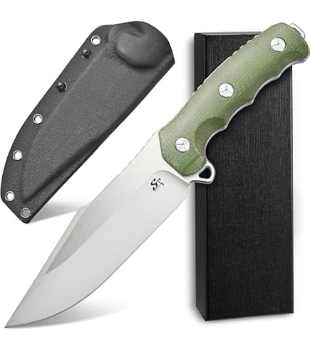 Amazon.com : Sitivien ST40 Fixed Blade Knife VG10 Steel Blade