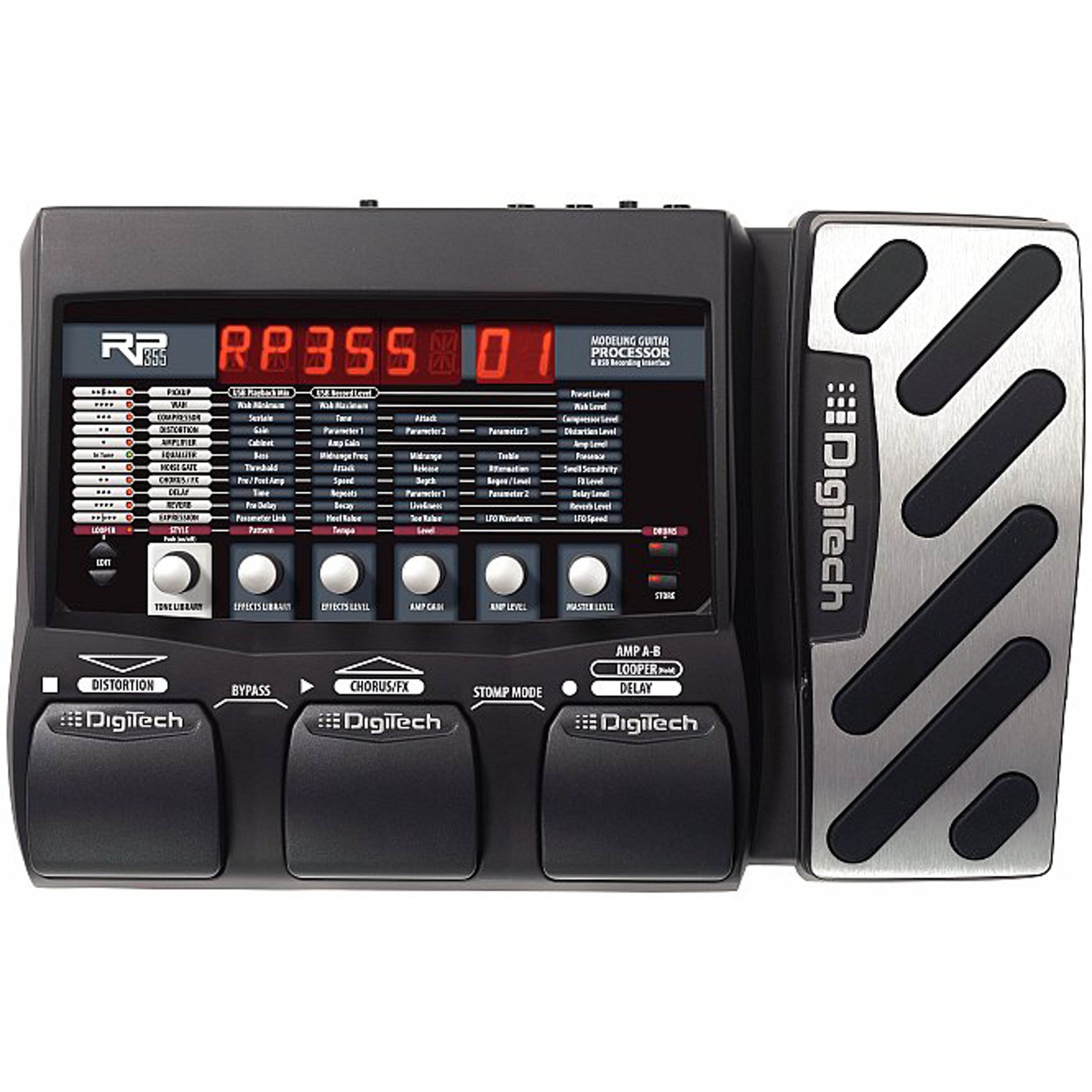 DigiTech RP355 Modeling Guitar Processor and USB