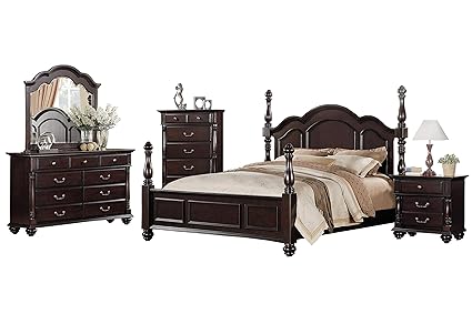 Amazon Com Tomkins Colonial 5pc Bedroom Set Queen Poster