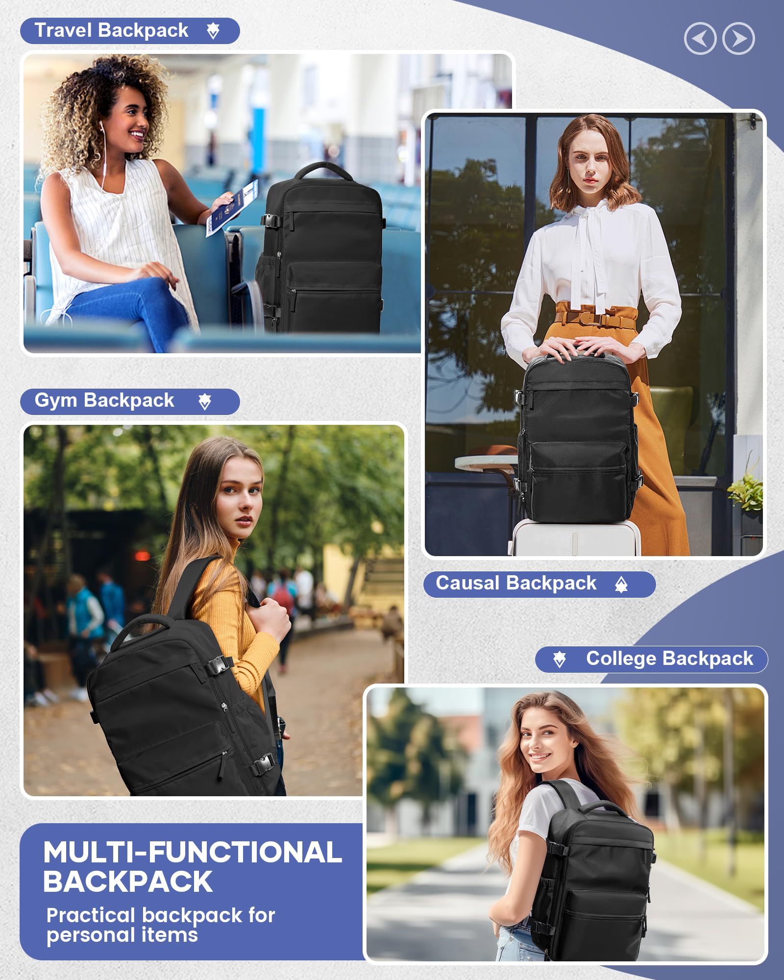 Vacuum Travel Backpack with Pump Women Personal Item Carry on Vacpack Backpacks Flight Approved 18x14x8 inches Men Laptop Waterproof Work Compression bags Casual Daypack Black Vacuum seal backpack