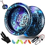 Magic Yoyo Professional Y03-Hertz, Unresponsive Yoyo for Kids and Advanced, Premium Alloy Aluminum Metal Yoyo Ball with Long 