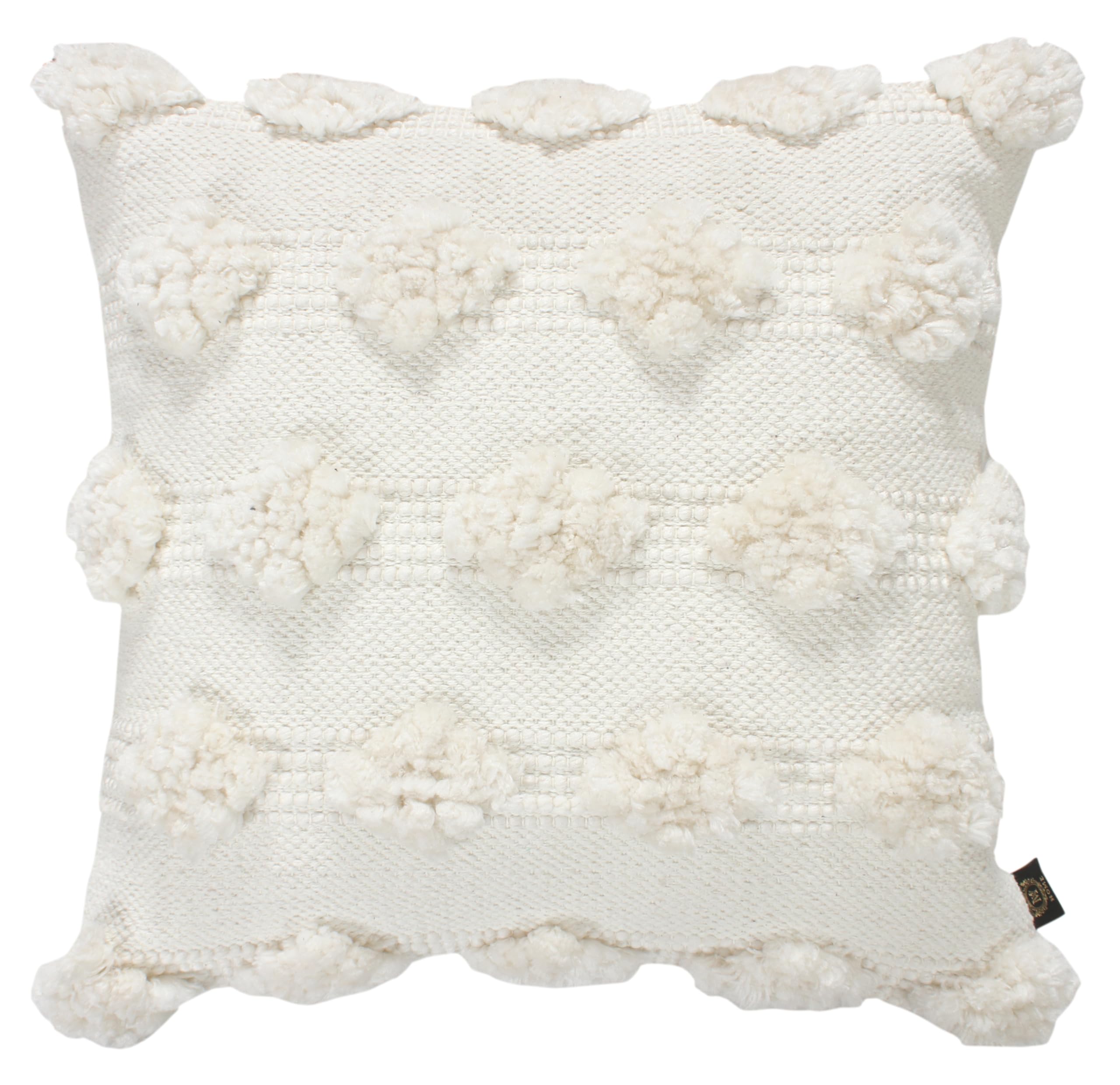 5M House of MV Sandy Set of 2 Cushion Covers | 70% Cotton, 30% Polyester | Soft & Cozy with Unique Softball Accents | Machine Washable | Ideal for Sofa, Bed, and Living Room Décor