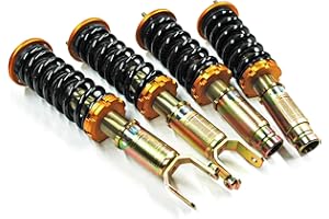 YONAKA MOTORSPORTS Yonaka Compatible with Honda Civic 92-95 EG Spec 1 Full Coilovers Suspension Shocks Springs Struts JDM USDM