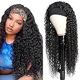 NICMISS Deep Wave Headband Wig Human Hair Curly