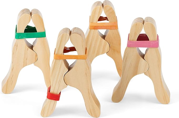 CASSARO Waldorf Wooden Play Clips 