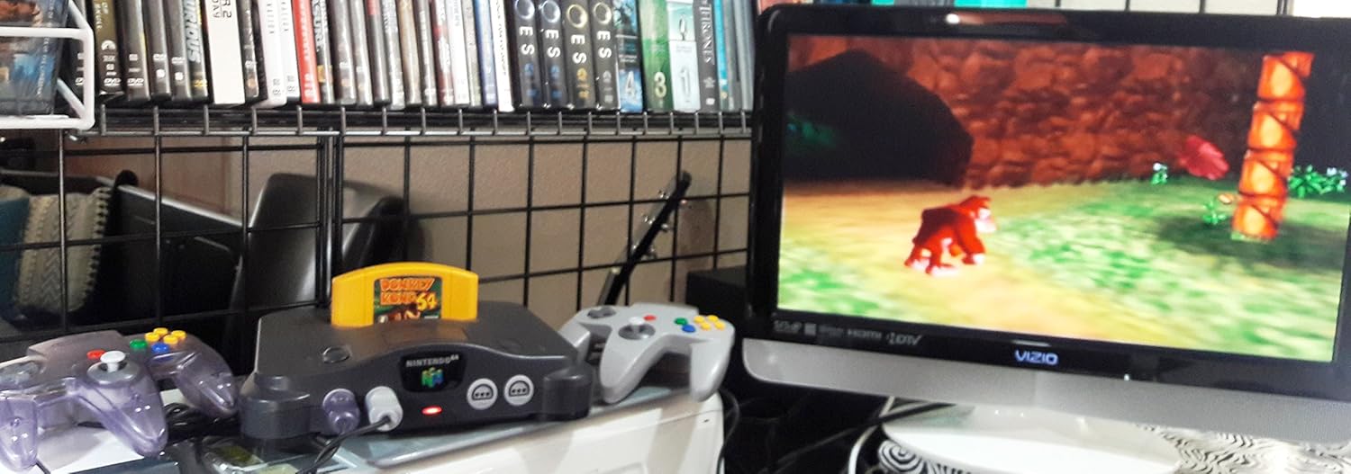 Nintendo 64 Console With Donkey Kong 64 Game & 2 Controllers: Video Games