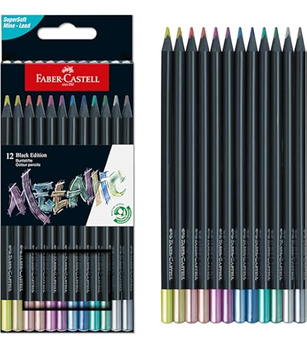 Faber-Castell Conjunto de lápis de cor edição preta: lápis