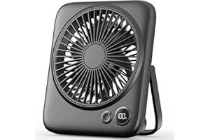 Otlonpe Personal Rechargeable Desk Fan Portable, 4000mAh 5-22 Hrs, Small Quiet Battery Powered Portable Fans for Bedroom Trav
