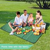 SOMIYAMI Tartan Picnic Blanket Waterproof 150 x 200 cm Green view 2