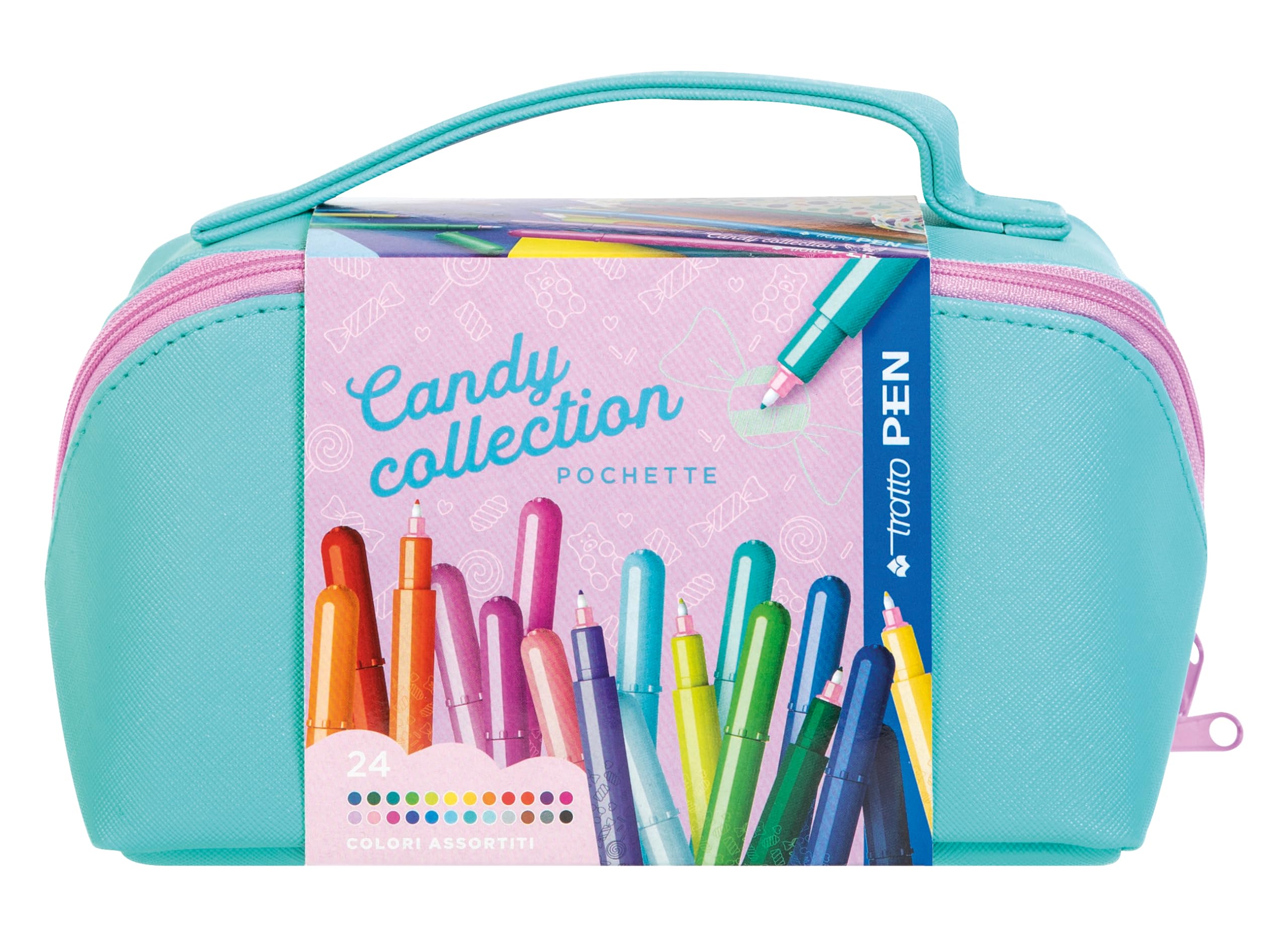Tratto Pen Candy Collection Cosmetic Bag 24 pcs