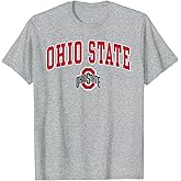 Ohio State Buckeyes Mens Arch Logo Officially Licensed Gray T-Shirt