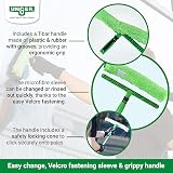Unger MicroStrip Window Washer Sleeve 35cm with ErgoTec T-bar Handle Green view 3