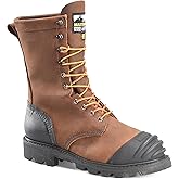 Matterhorn Copper Internal 10" Met Guard Steel Toe, Durable Men's Industrial & Construction Boot, Slip-Resistant Sole