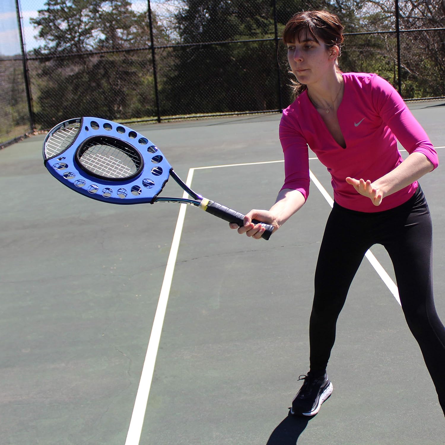Oncourt Offcourt Sweet Spot Trainer - Learn to Hit The Center of Your Racquet/Tennis Training Aid : Sports & Outdoors