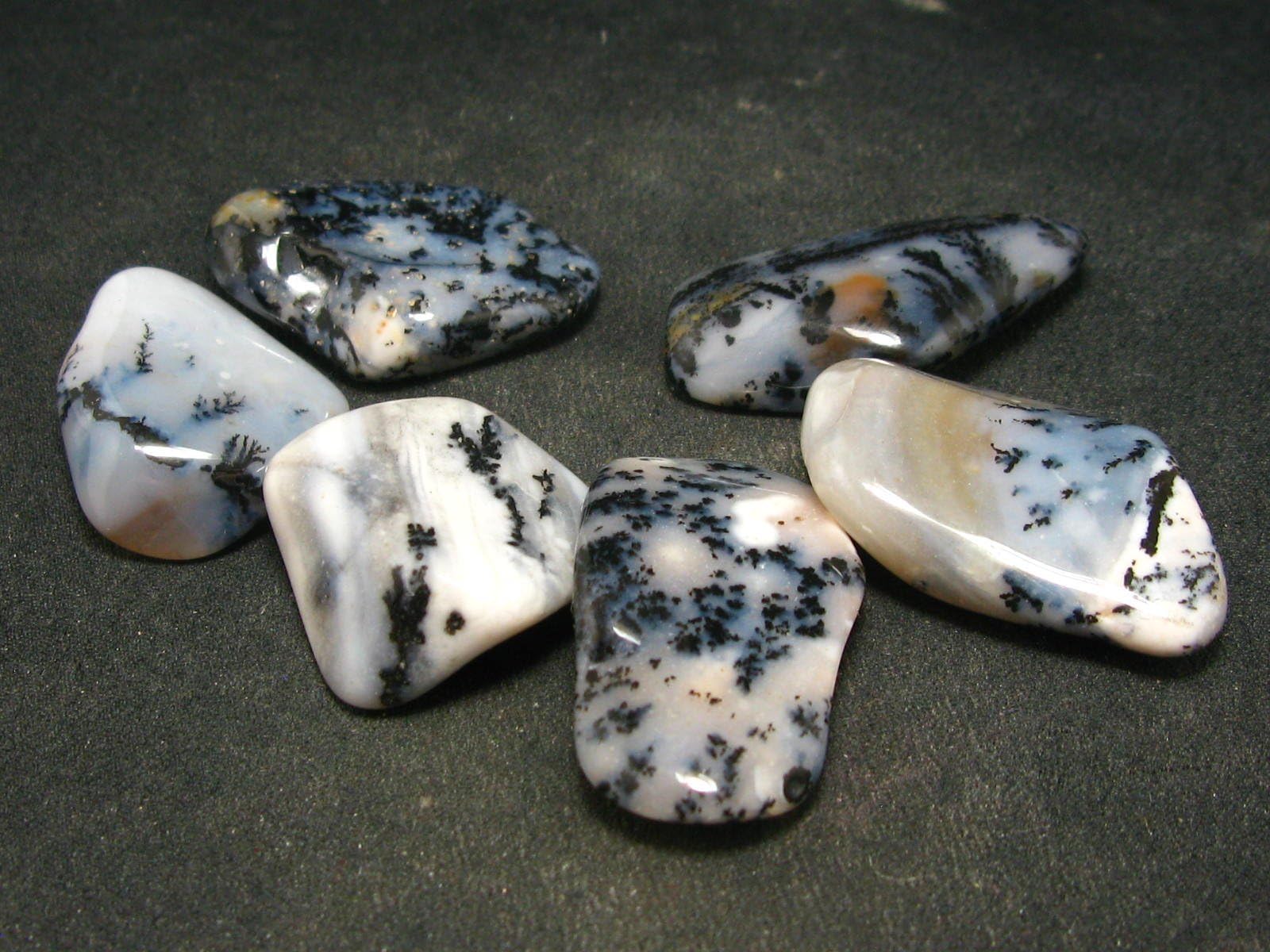 One (1) Merlinite Moss Agate From Brazil - 1.0"
