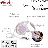 flexi Comfort S Tape 5 m blush-rosé Retractable Leash for Dogs up to 15 kg view 2