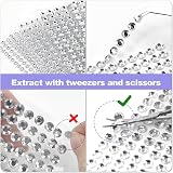 Sularpek 2542Pcs Gem Stickers 5 Sheets Self-Adhesive Acrylic Rhinestones view 3