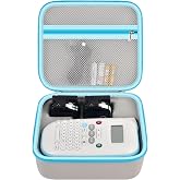 GWCASE Label Maker Case for Brother P-Touch PT-N10 with Tape Storage | Fitted Sponge Tray, Divided Storage for Tape Cartridges and Cord, for Home, Classroom and Office Use-Bag Only