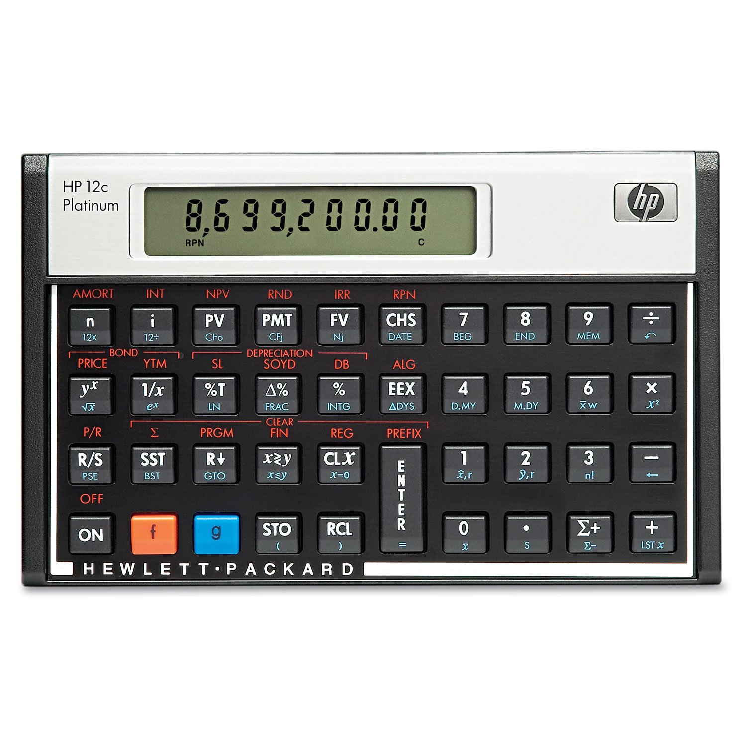 Hewlett Packard HP 12c Financial Calculator Platinum