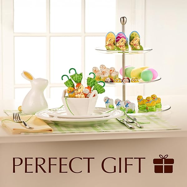 LINDT CHOCOLATE TULIPS, TULIP-SHAPED SOLID MILK CHOCOLATE EASTER CANDY ON A STICK, 4 PACK