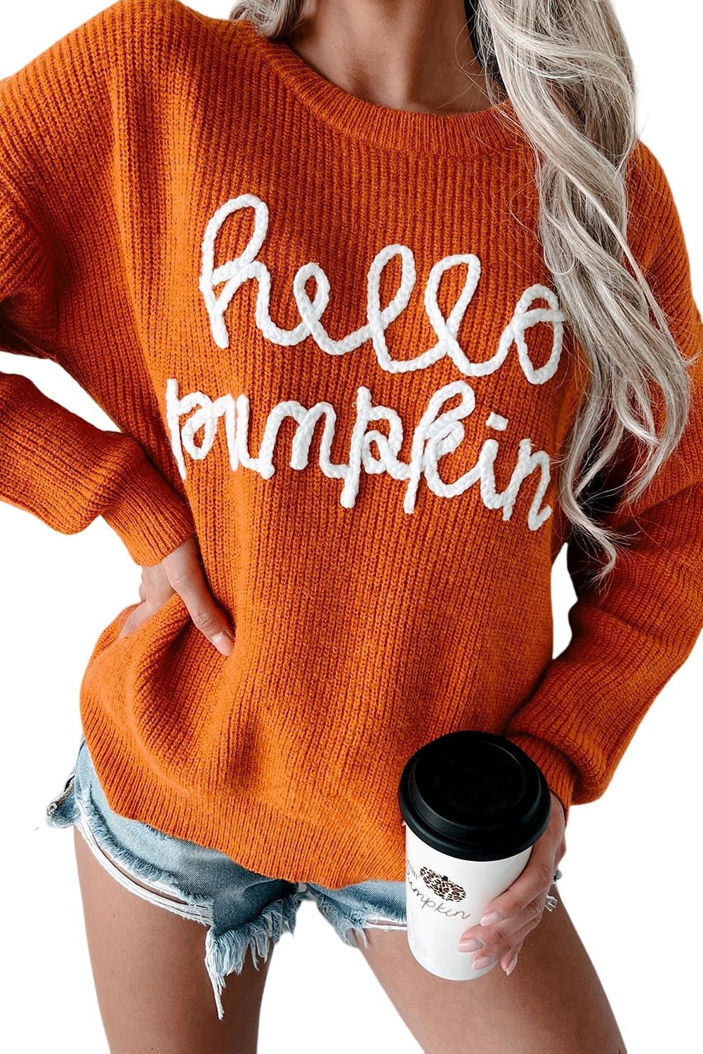 Photo 1 of MARZXIN Women 2024 Holiday Graphic Sweater Casual Pullover Tops Merry Christmas Santa Tree Sweaters Flamingo L