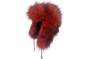 YFJNV Y2K Faux Fur Russian Hat, Soft, Warm Winter Trapper Hat with Earmuffs for Men and Women