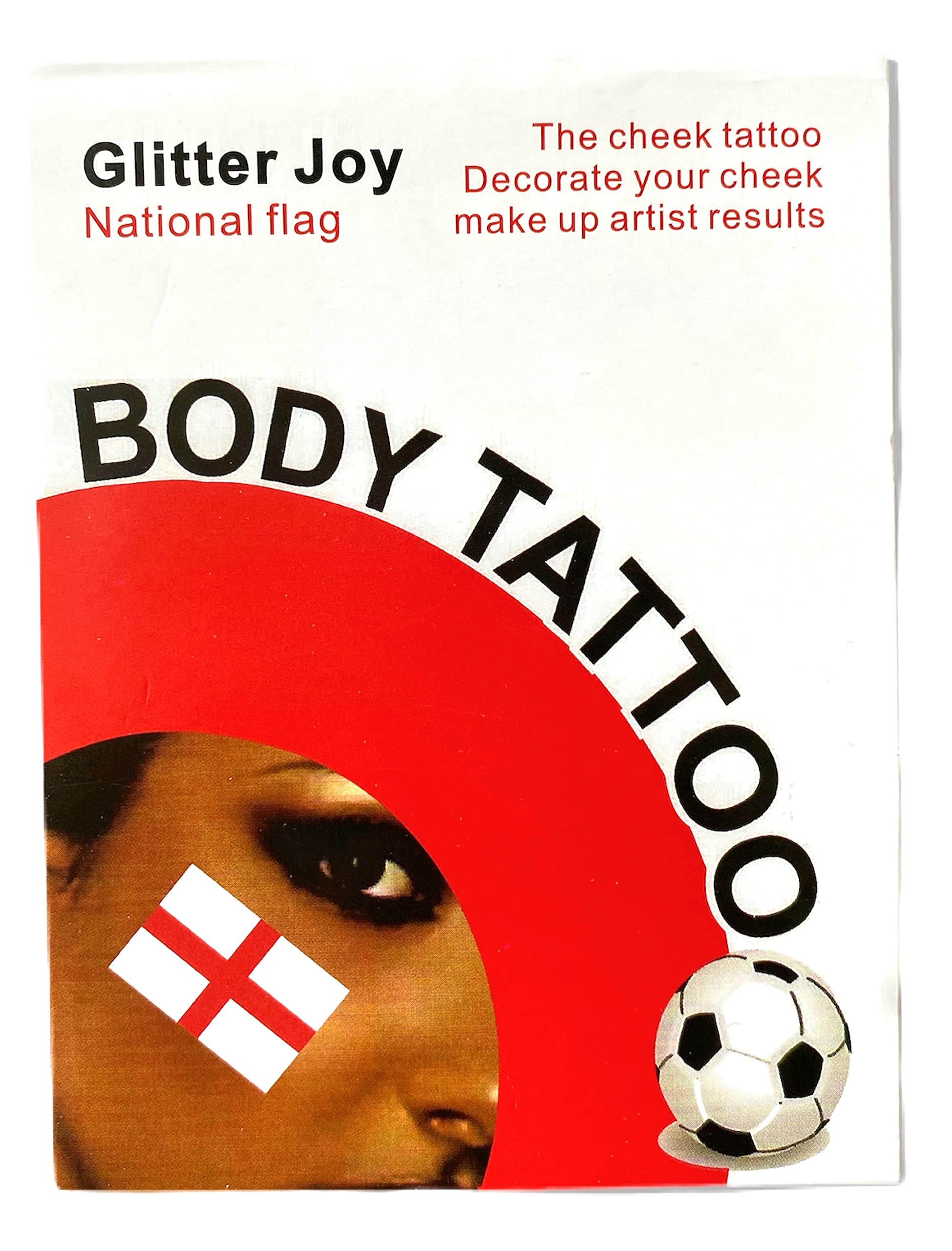 England St Georges Flag - England Rugby, English Football Country Flag - 5 Pack (20 Tattoos) Temporary Skin, Face & Body Tattoo Sticker - Perfect for trips to the pub, Sporting events St Georges Day