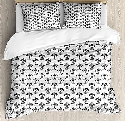 Amazon Com Fleur De Lis Duvet Cover Set California King