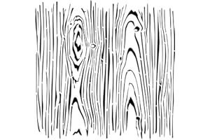 Faux Wood Grain Stencil (10 mil Plastic) | Decor Stencils for Painting on Wood, Wall, Tile, Canvas, Paper, Fabric, Furniture and Floor | Reusable Stencil | FS024 by Designer Stencils