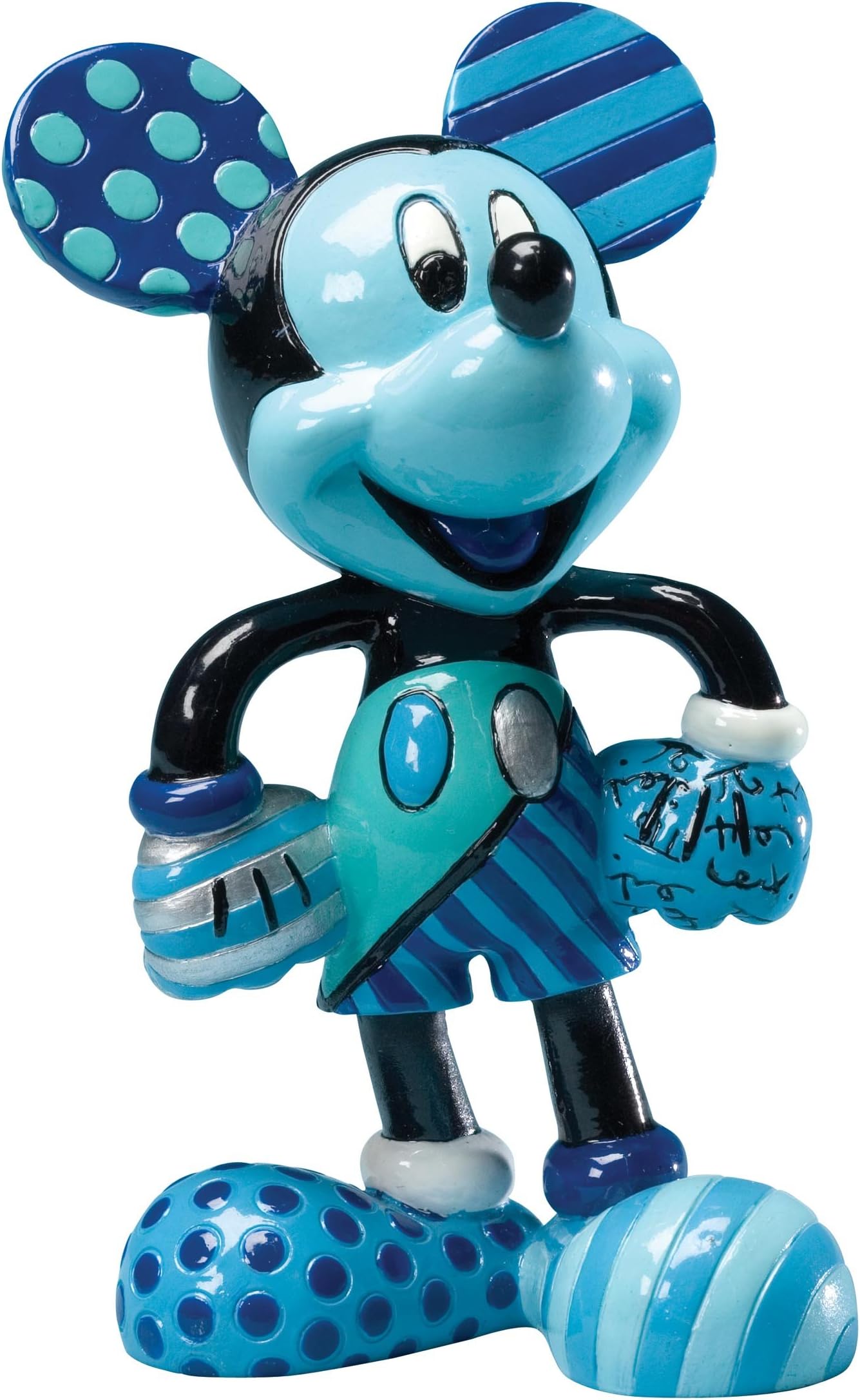 Disney Britto Mickey Figurine, Blue