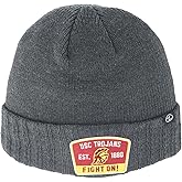 ZHATS Standard NCAA Officially Licensed Beanie Hat Ranger Patch Switch Charcoal, Grey, One Size