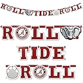 University of Alabama Roll Tide Banner! One 7 ¾ Foot Long Banner; Displaying the Official Alabama Battle Cry, Logos & Big Al! For Tailgates, Graduation, Birthdays, Dorm or Home Decor! by Havercamp