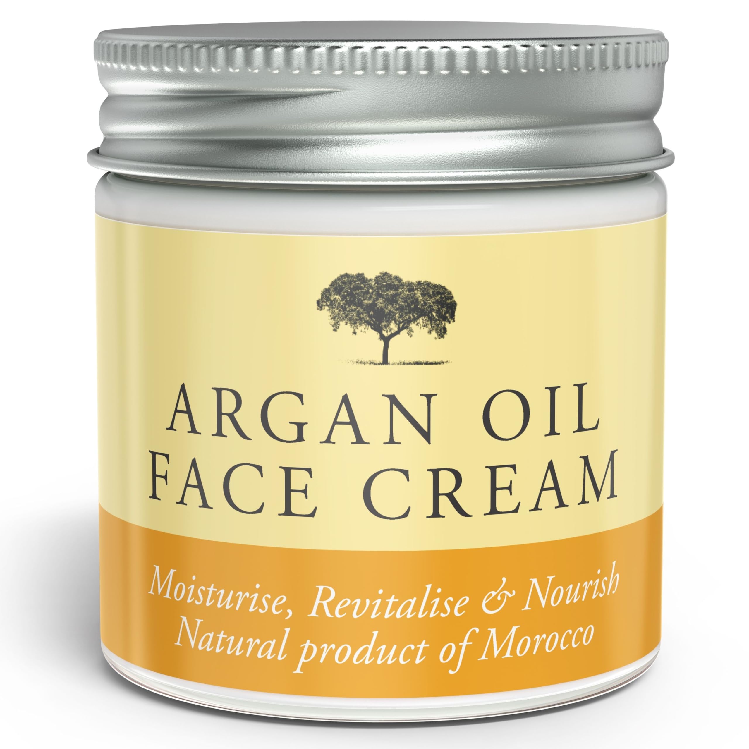 Truly Moroccan 50ml Organic Argan Oil Face Cream & Moisturiser - Anti Wrinkle Face Cream Infused With Moroccan Argan Oil - Revitalises and Softens, Addressing Wrinkles and Dry Skin Concerns
