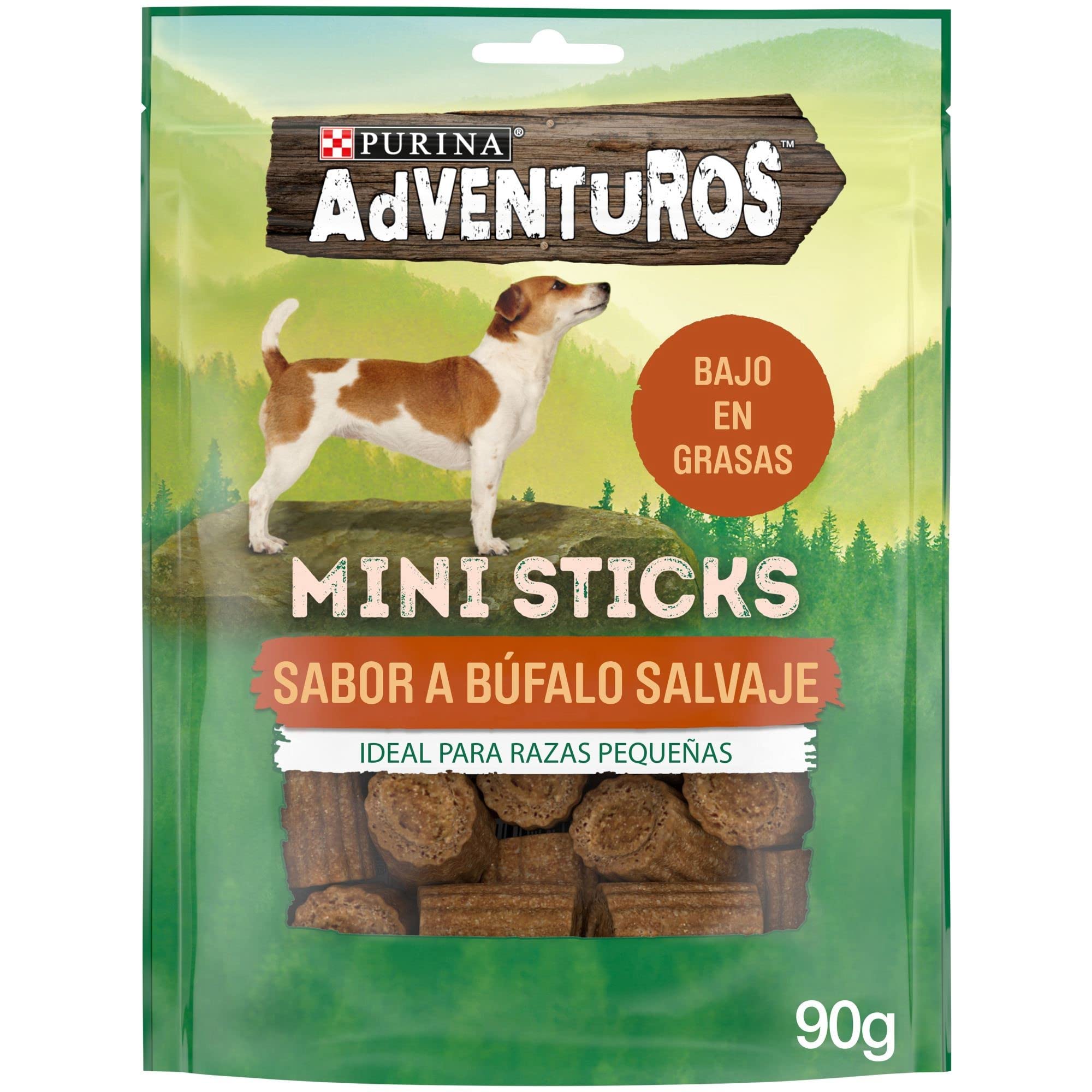 Adventuros Dog Snack Mini Stick to Taste Buffalo – Package of 6 x 90 gr – Total: 540 gr